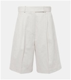 Proenza Schouler Jenny cotton and linen Bermuda shorts