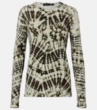 Proenza Schouler Mia tie-dye cotton jersey top