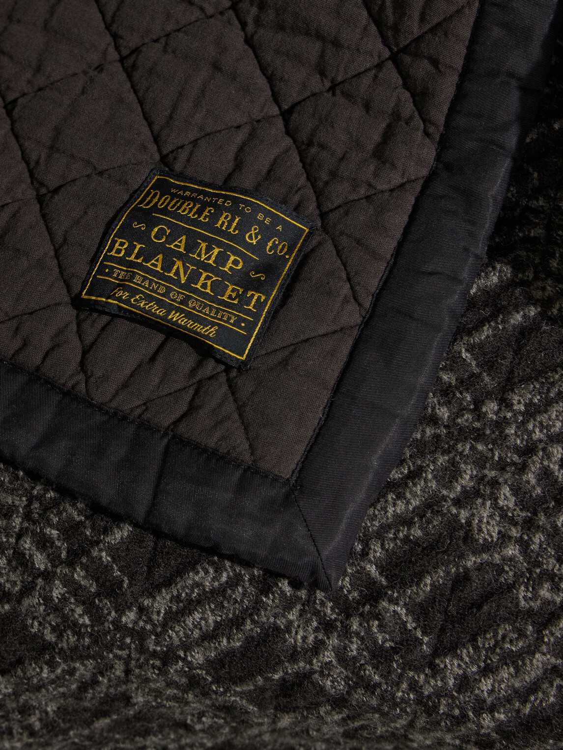RRL - Quilted Wool and Cotton-Blend Jacquard Blanket