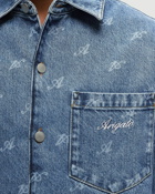 Axel Arigato Signature Denim Shirt Blue - Mens - Longsleeves