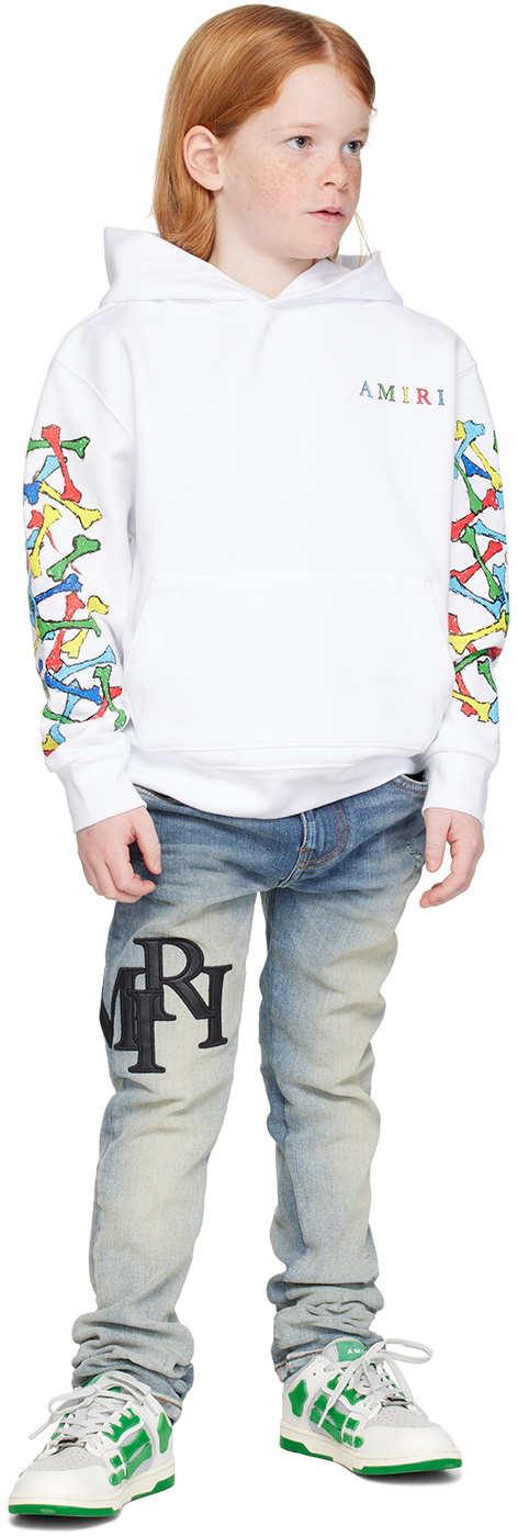 AMIRI Kids Blue Staggered Jeans