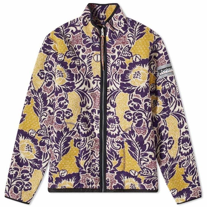 Photo: Aries Reversible Fleur Fleece Jacket in Multi