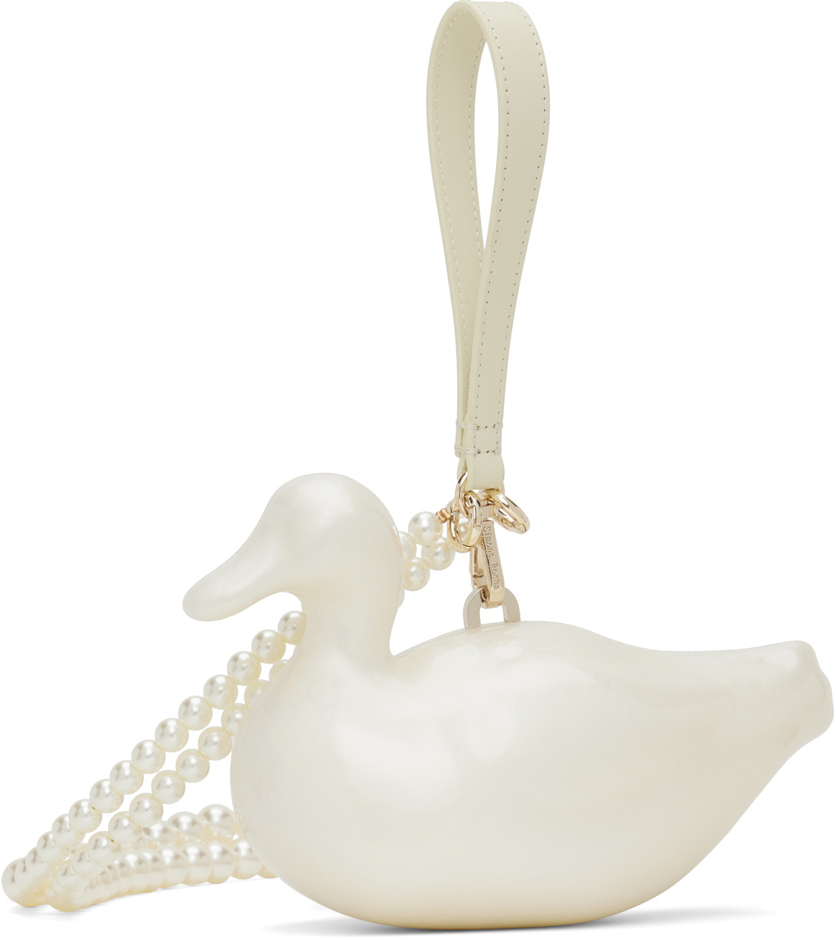 Simone Rocha Off-White Pearl Duck Pouch