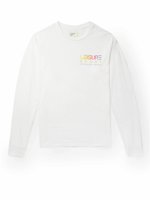 Photo: Pasadena Leisure Club - International Printed Cotton-Jersey T-Shirt - White