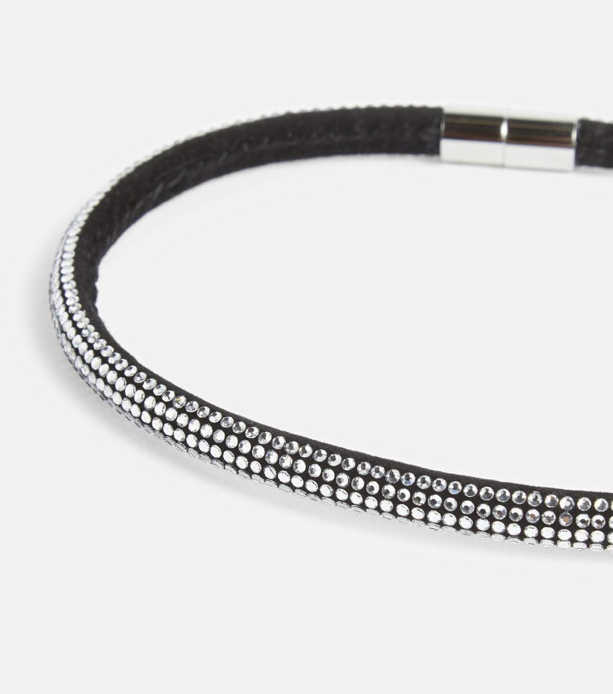 INNER LIGHT CHOKER SILVER AND WHITE