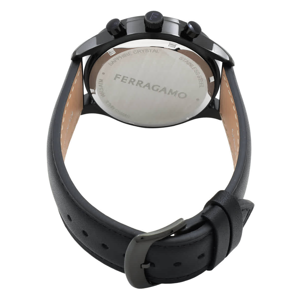 Ferragamo New Gent Chrono Chronograph Quartz Black Dial Watch