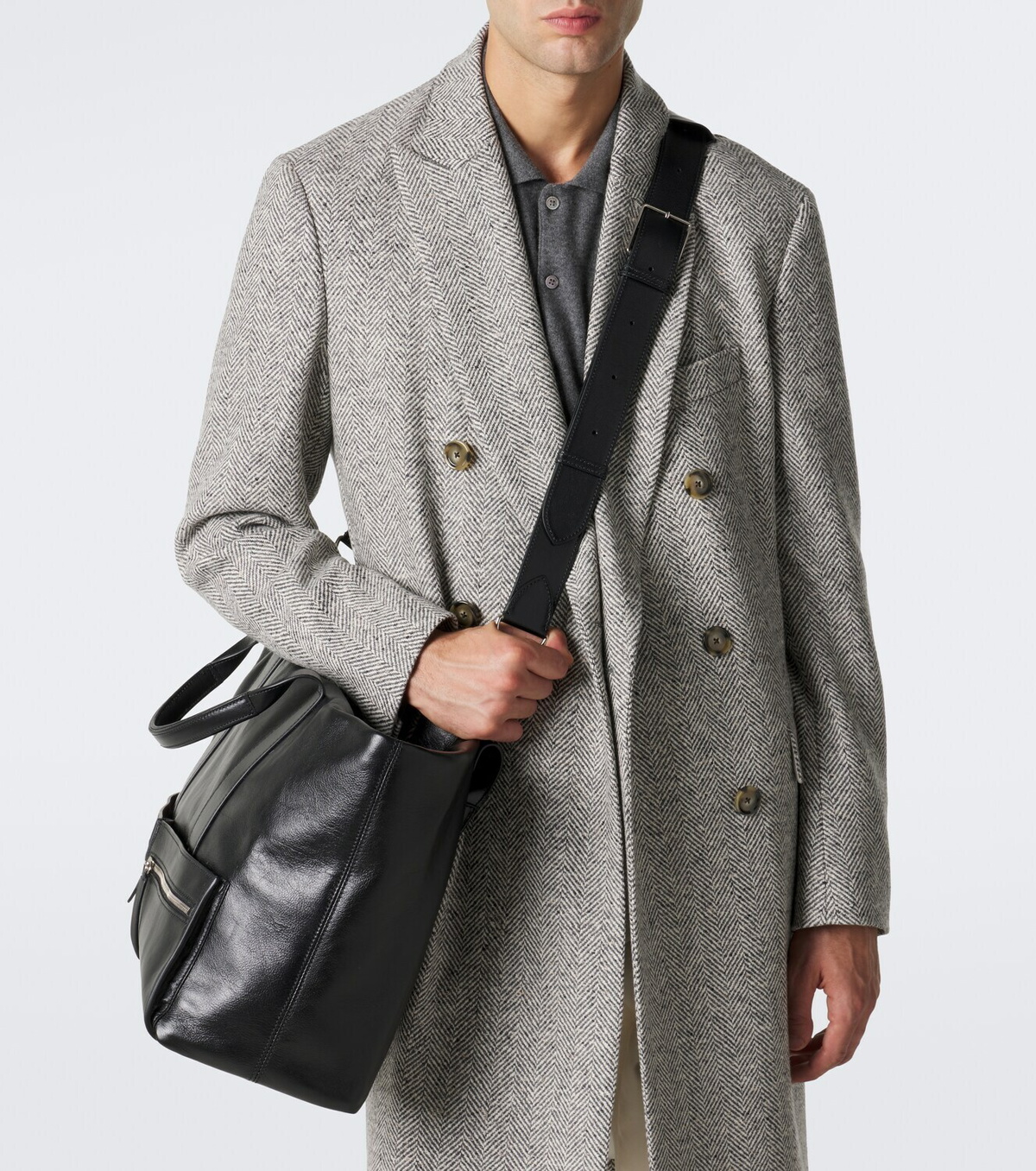 Métier Racer 40 leather tote bag