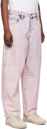 Dime Pink Classic Baggy Jeans