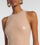 Mugler re/edit sequined crêpe gown