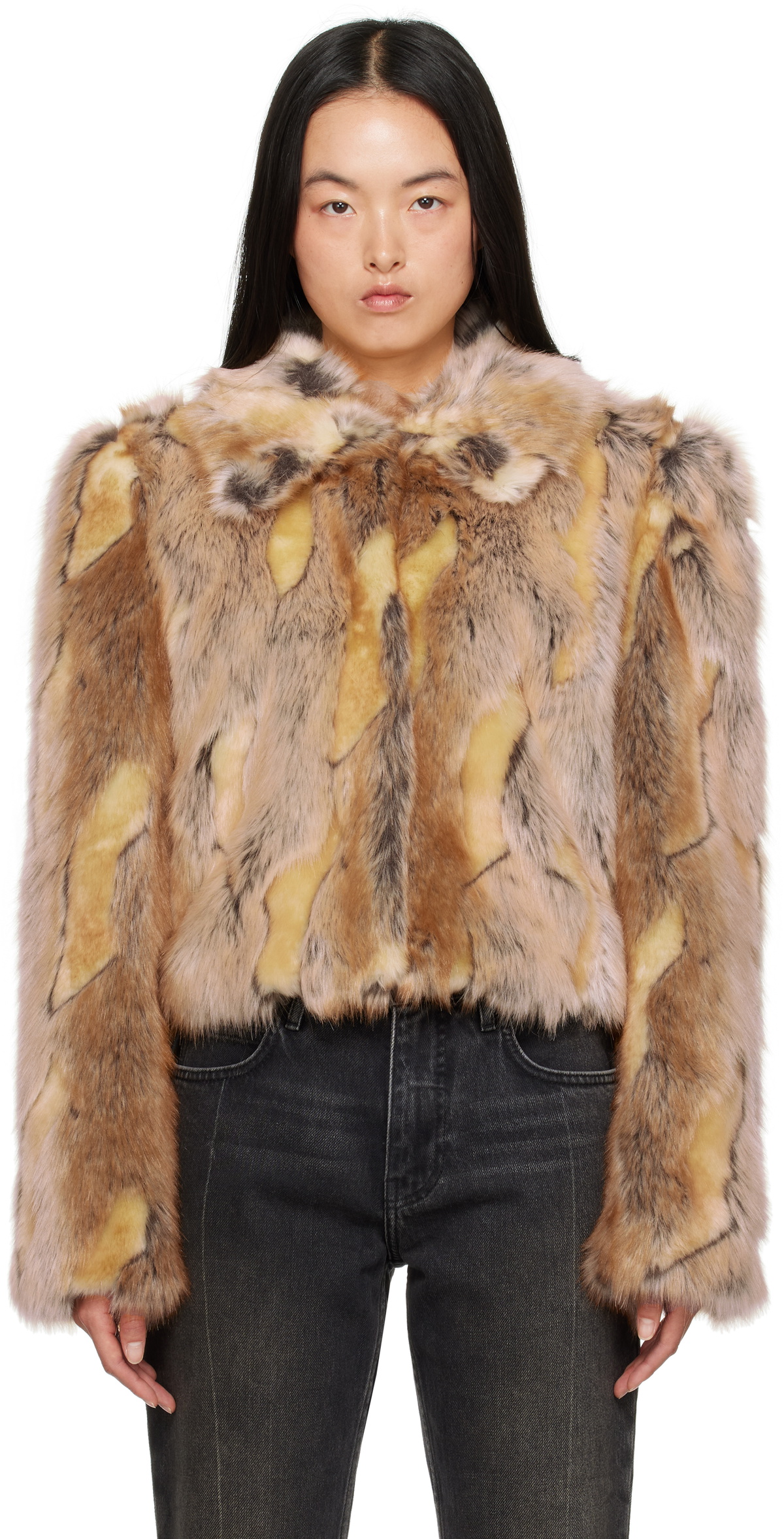 fur coat guess