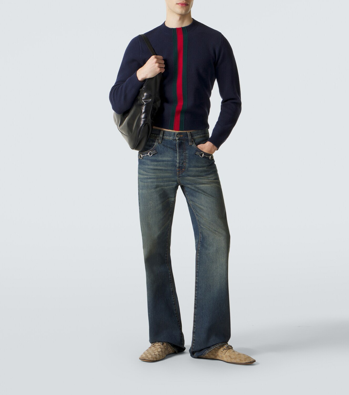 Gucci Web Stripe wool sweater