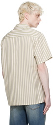 Lanvin Green Striped Shirt