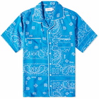 Rhude Men's Bandana Vacation Shirt in Blue