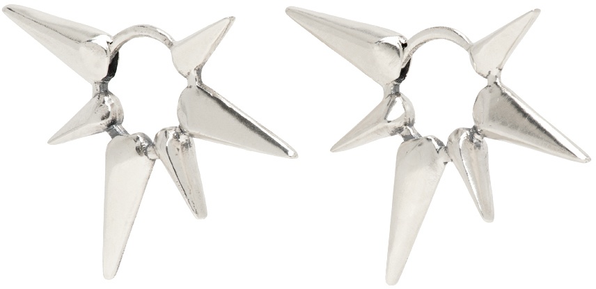 KUSIKOHC Silver Thorn Earrings