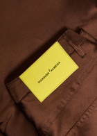 Marques' Almeida Wide-leg Mikado Trousers Brown