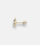 Rainbow K 9kt gold single earring with diamond