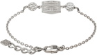 Givenchy Silver 4G Crystal Bracelet