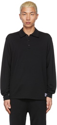 Visvim Black Visvim Sport Superfine Weller Long Sleeve Polo