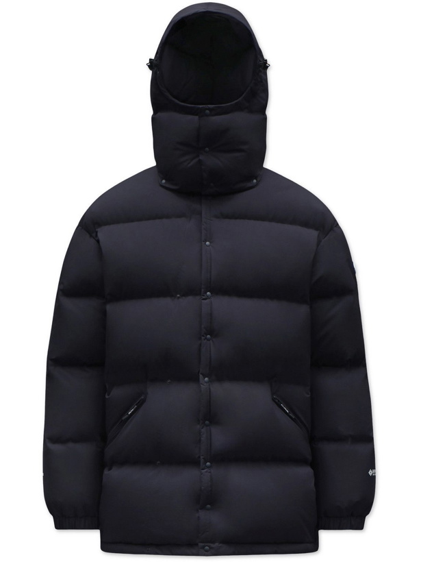 Photo: Moncler Genius - 4 Moncler HYKE Altels Padded Quilted Shell Hooded Jacket - Blue