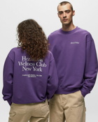 Sporty & Rich Hwcny Crewneck Purple - Mens - Sweatshirts