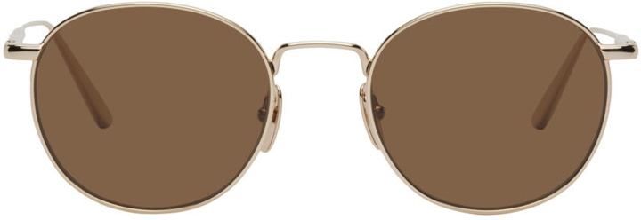 Photo: Chimi Gold Steel Round Sunglasses