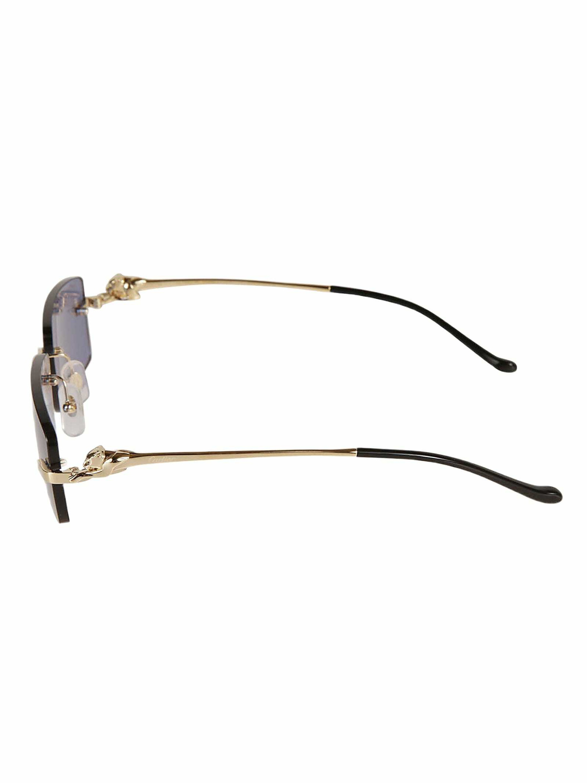 Cartier Eyewear Rectangle Rimless Sunglasses