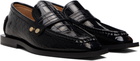 GANNI Black Studded Loafers