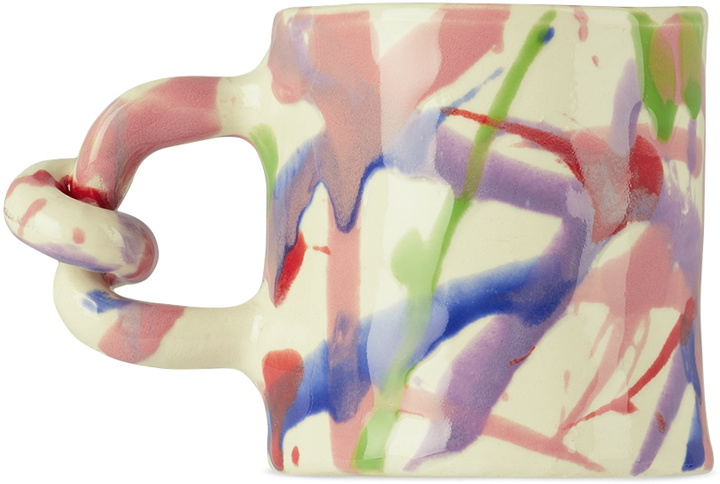 Photo: Harlie Brown Studio Multicolor Splatter Me Like Pollock Wiggle Mug