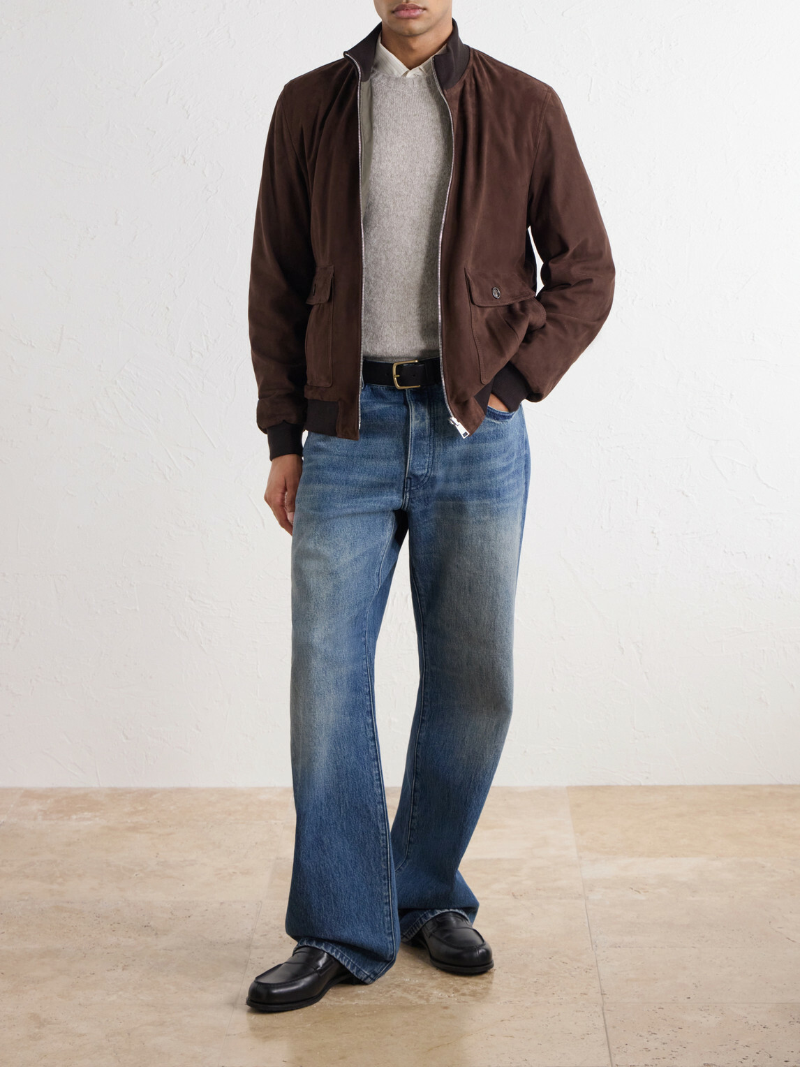 Valstar - Reversible Suede Jacket - Blue