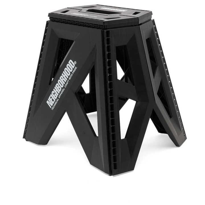 Photo: Neighborhood Men's Logo Foldable Chair in Black 