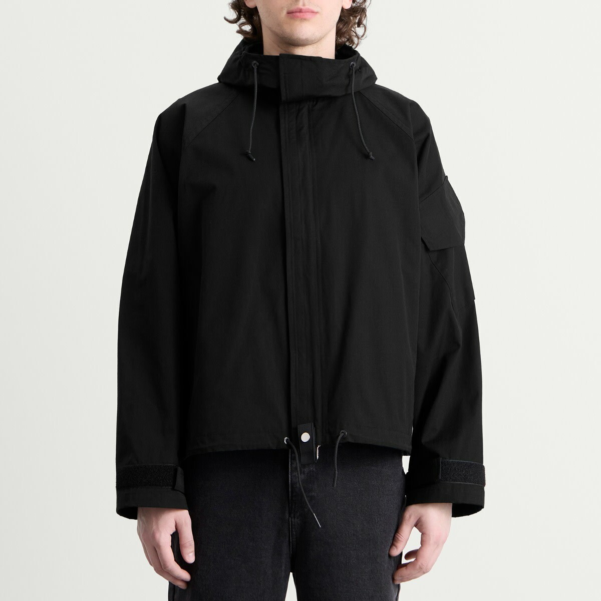 Cole Buxton Men's Hooded Jacket in Black