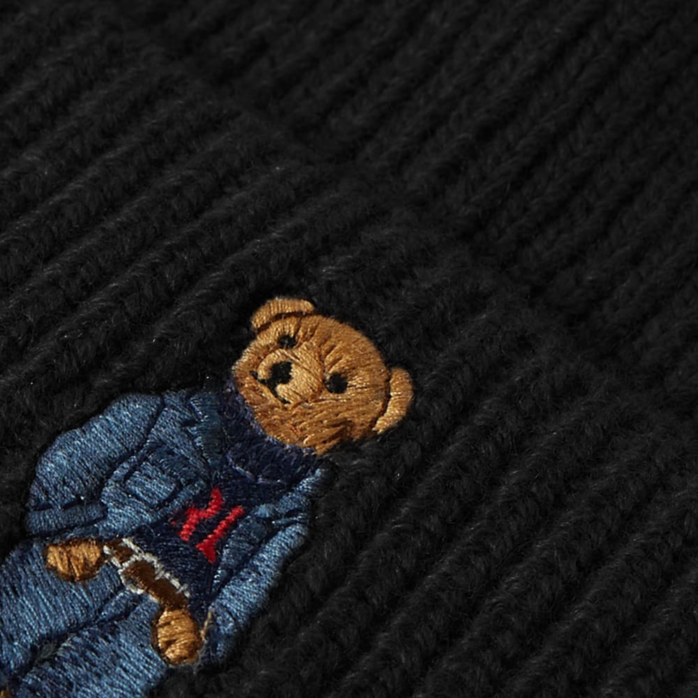 Polo Ralph Lauren Men's Winter Bear Beanie in Polo Black Polo