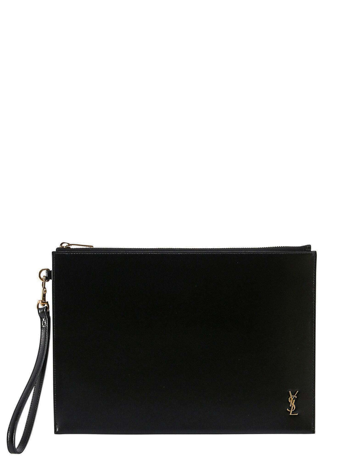 Saint Laurent Clutch Black Mens Saint Laurent