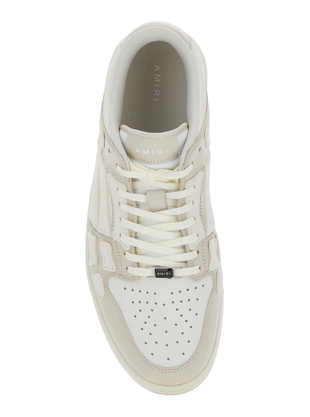 スニーカー Amiri White Leather Skel Sneakers AMIRI - Skel-Top Leather Sneakers - White Amiri