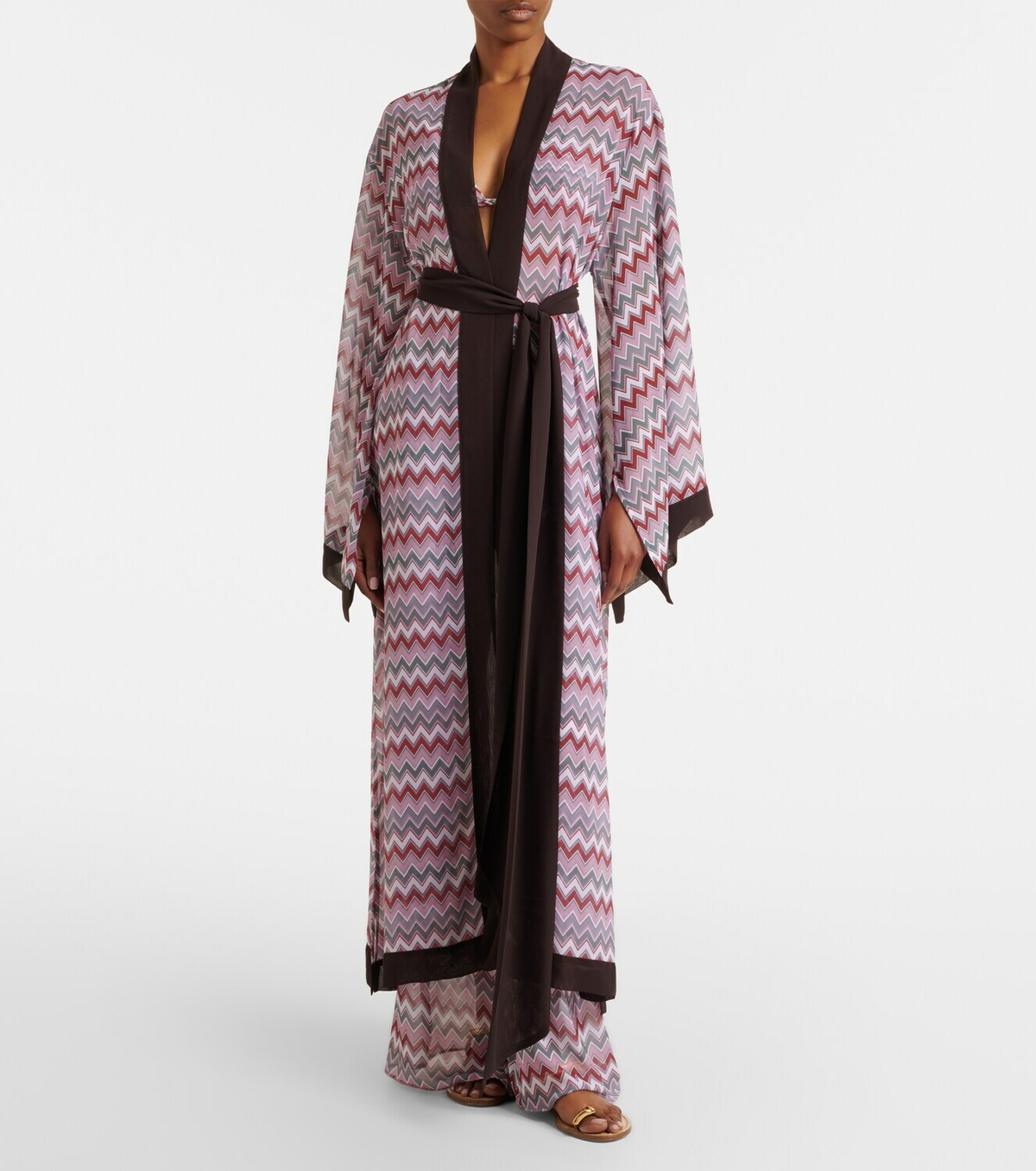 Bananhot Jim chevron cotton beach cover-up
