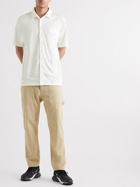 Malbon Golf - Osprey Logo-Print Cotton-Blend Mesh Shirt - Neutrals