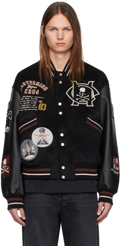 Photo: mastermind JAPAN Black C2H4® Edition Curvilinear Bomber Jacket