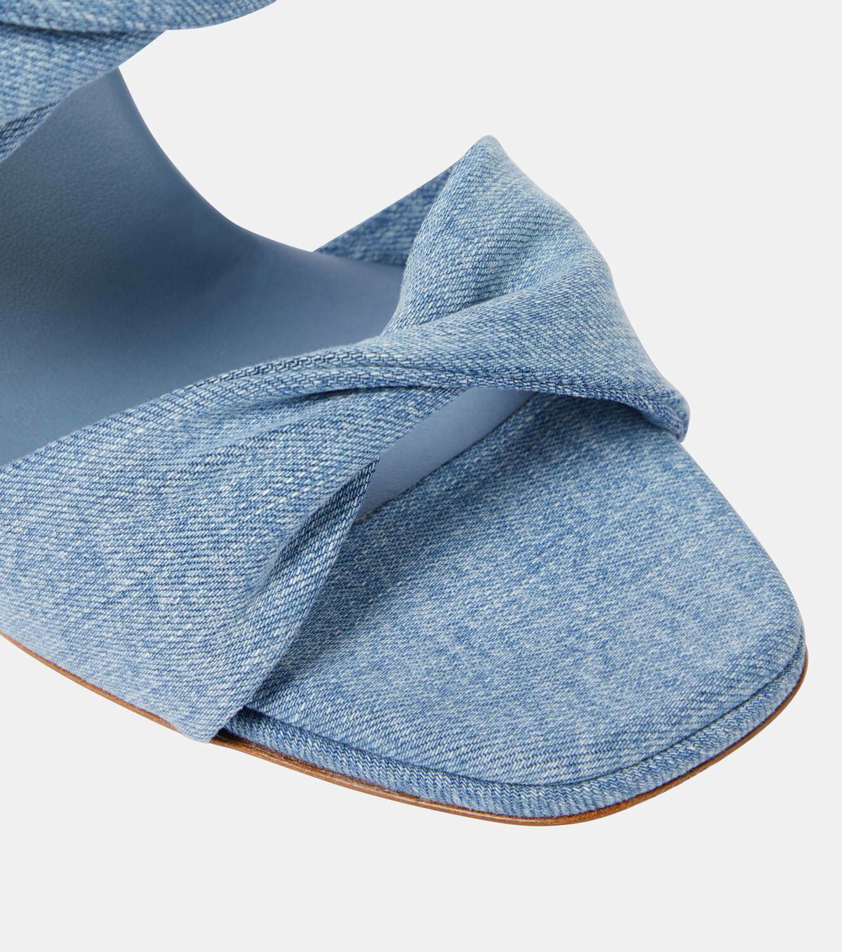 Aquazzura Twist denim mules