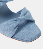 Aquazzura Twist denim mules