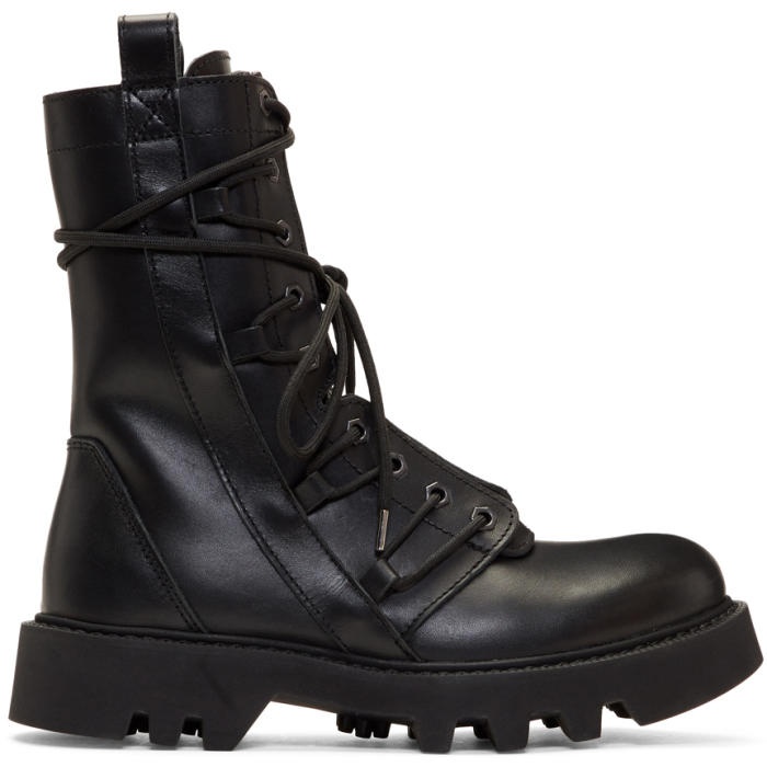 Photo: Helmut Lang Black Speed Lace Boots
