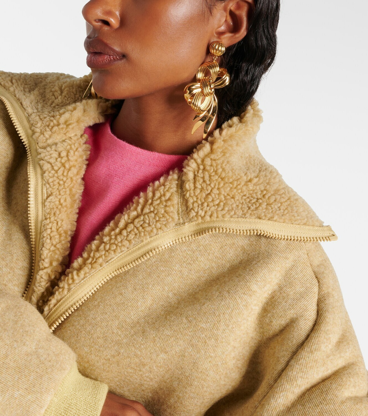 Miu Miu Bow-detail clip-on earrings