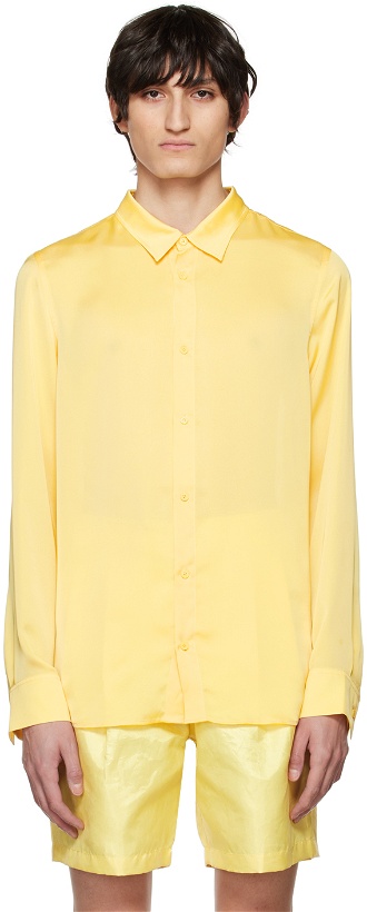 Photo: Kanghyuk Yellow Semi-Sheer Shirt