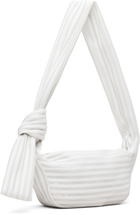 ISSEY MIYAKE Off-White Linear Knit 58 Bag