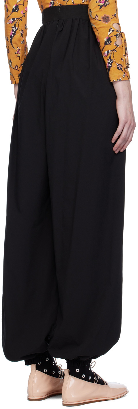 J.Kim Black Elongated Trousers