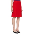 FLORE FLORE Red Marie Midi Skirt