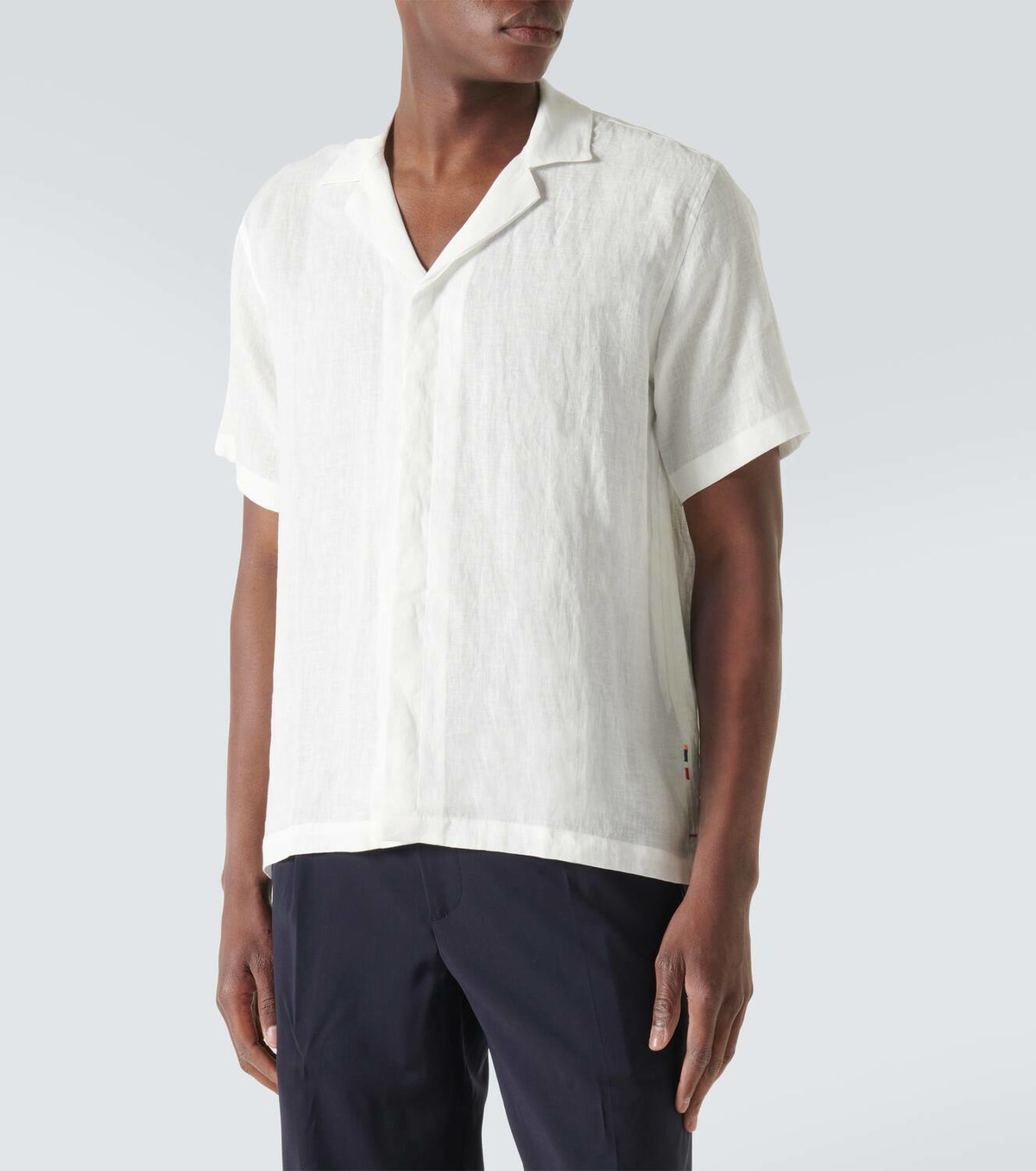 Orlebar Brown Maitan linen bowling shirt