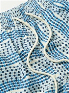 Atalaye - Baleak Mid-Length Printed Recycled Swim Shorts - Blue