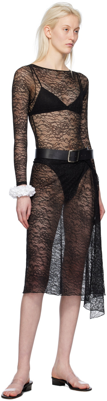 Gil Rodriguez Black Sheer Bodysuit