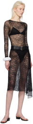 Gil Rodriguez Black Sheer Bodysuit