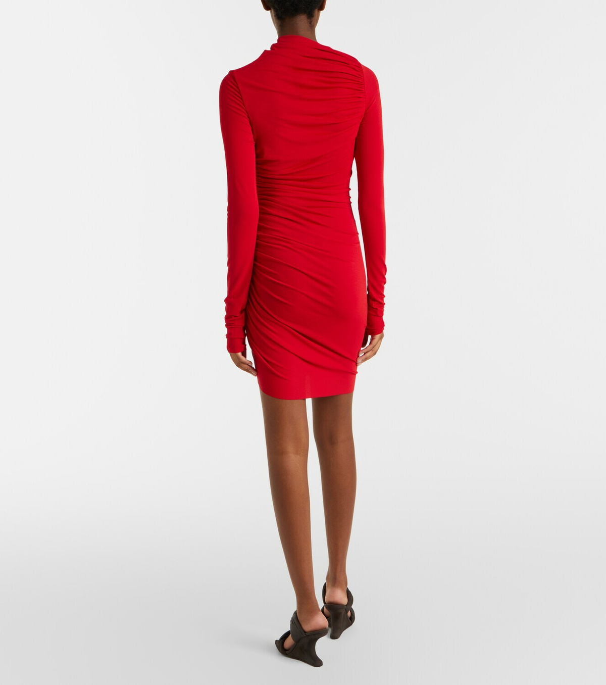Rick Owens Lilies Svita jersey ruched minidress